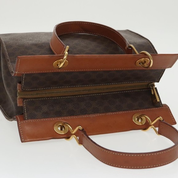 Celine Macadam Handbag Macadam with leather Brown Canvas - Picture 6 of 10